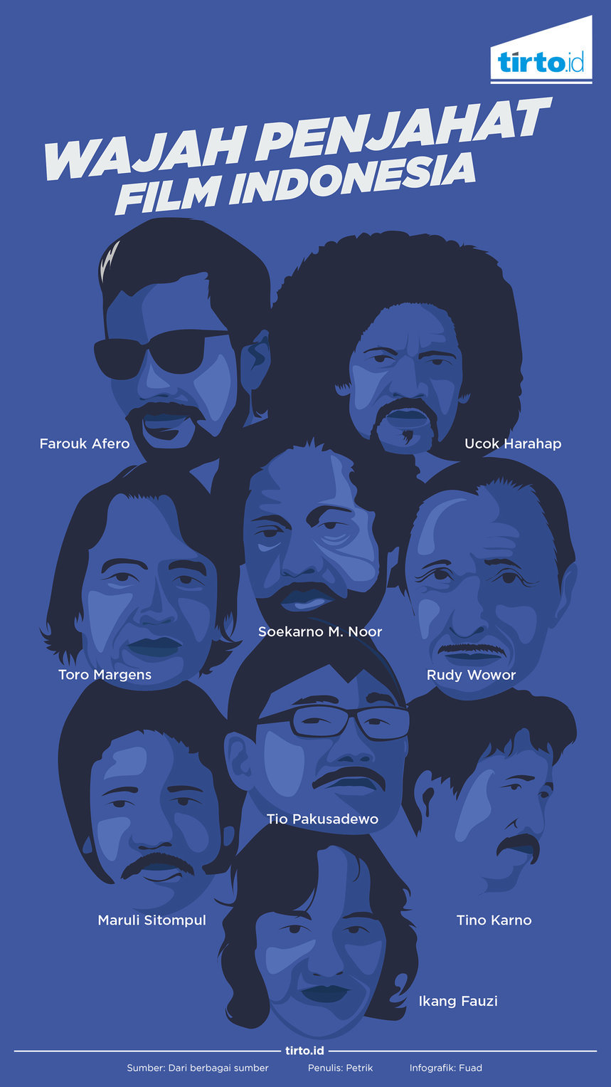 Infografik Wajah Penjahat film indonesia