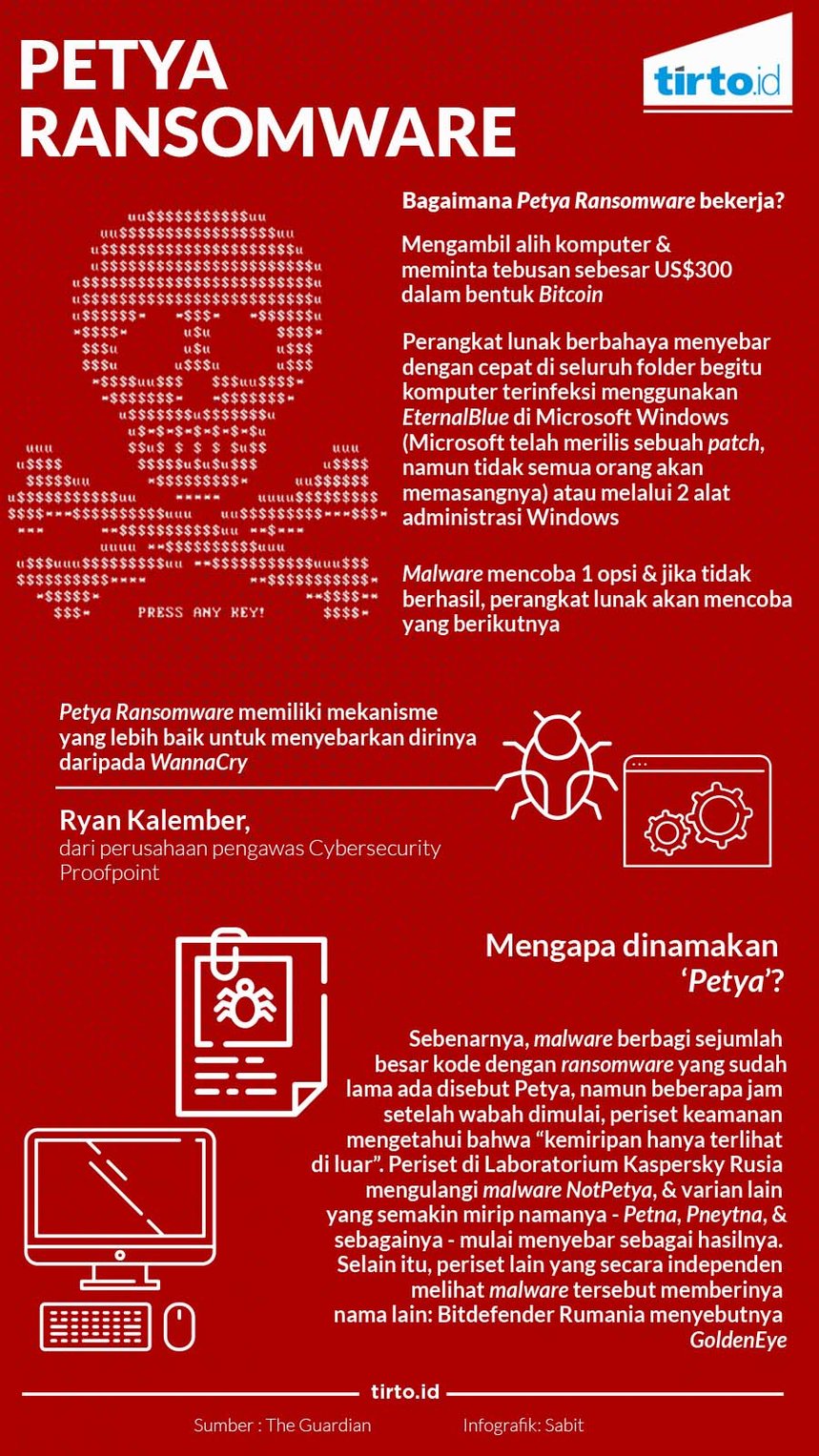 Infografik Petya Ransomware