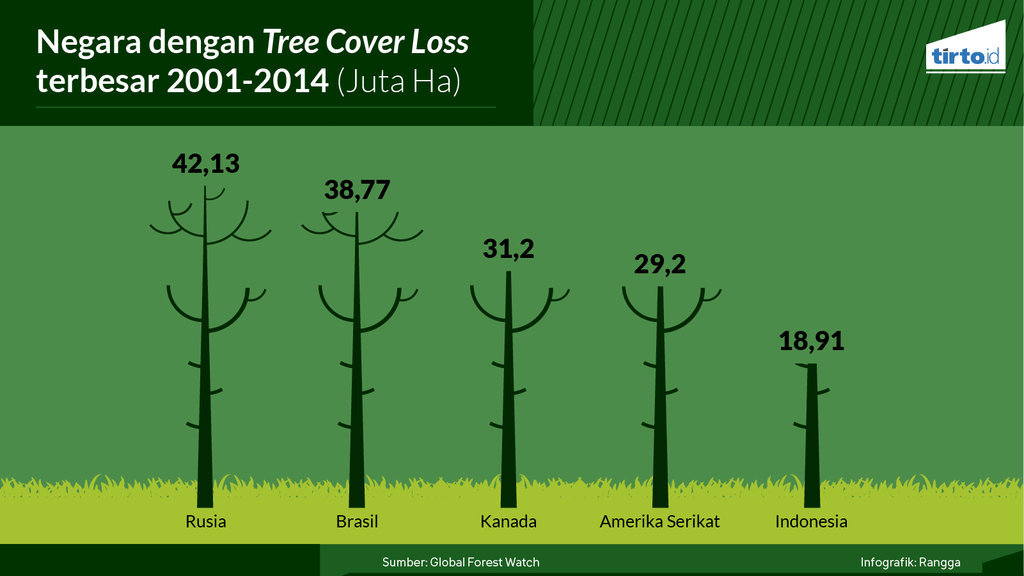 Infografik Periksa Data Deforestasi yang Tak Berhenti