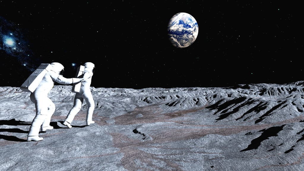 Astronot Mengorbit di Ruang Angkasa