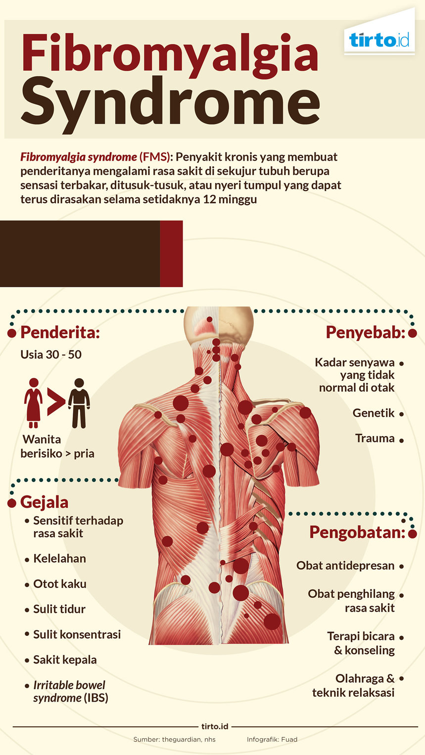 infografik fibromyalgia syndrome