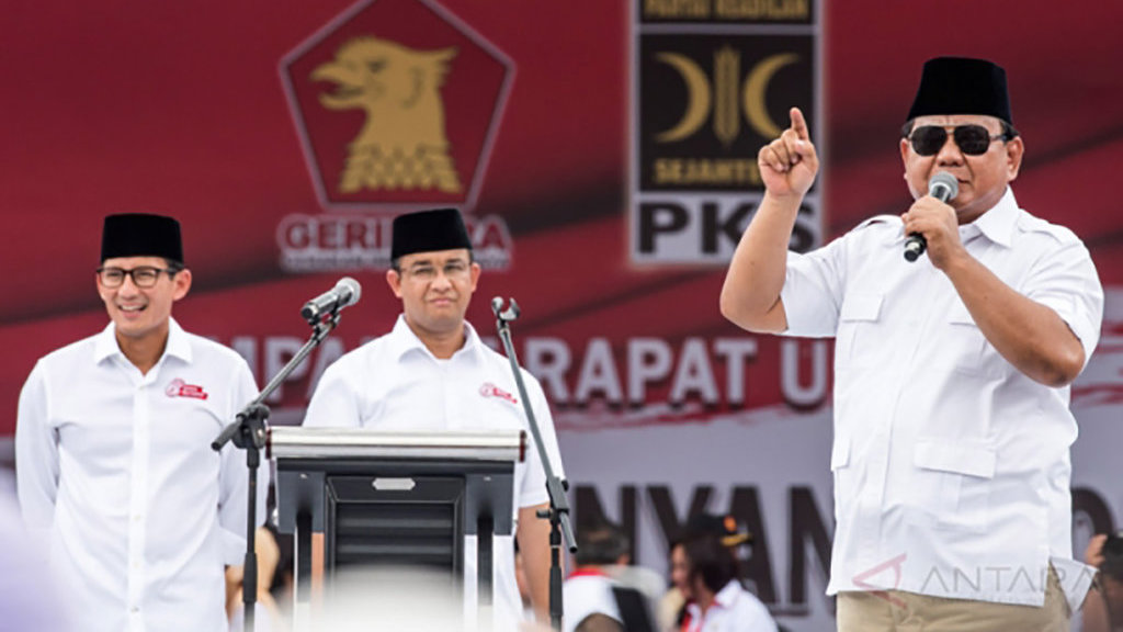Kampanye Anies Sandi Dihadiri Prabowo