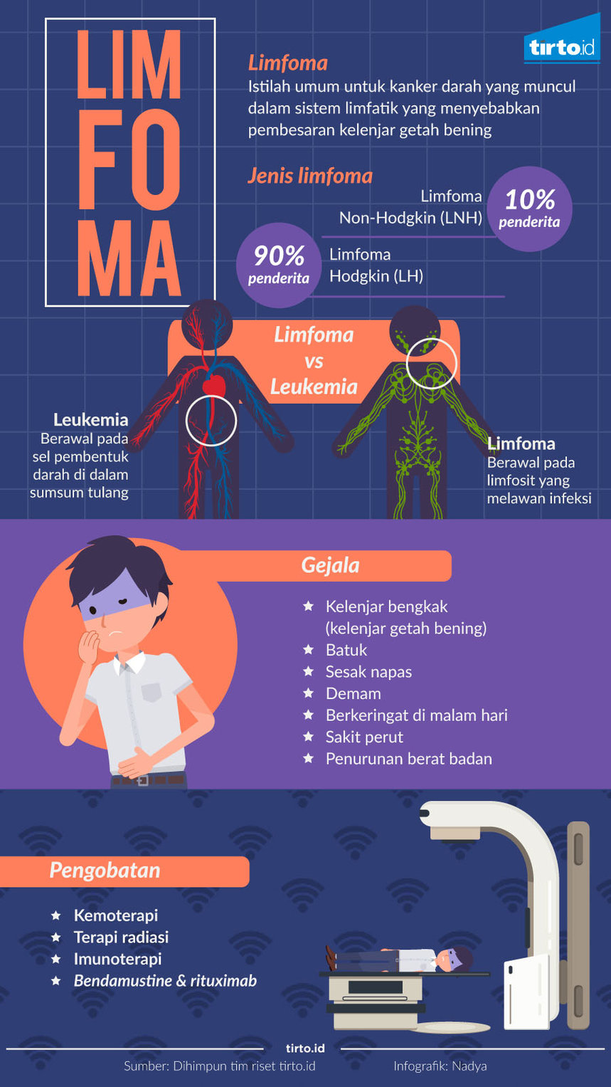 infografik limfoma