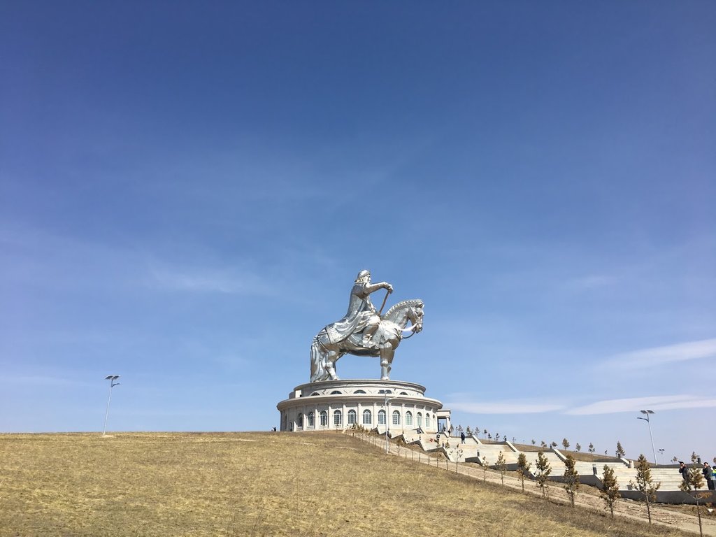 Patung Jengis Khan di Mongolia