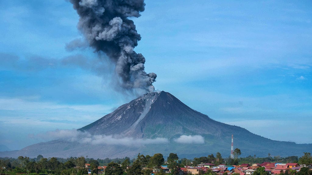 Dampak Letusan Gunung  Sinabung  pada 19 Februari 2019 