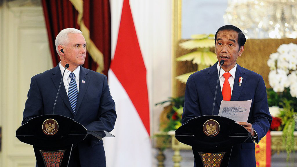 Pertemuan Jokowi dengan Mike Pence