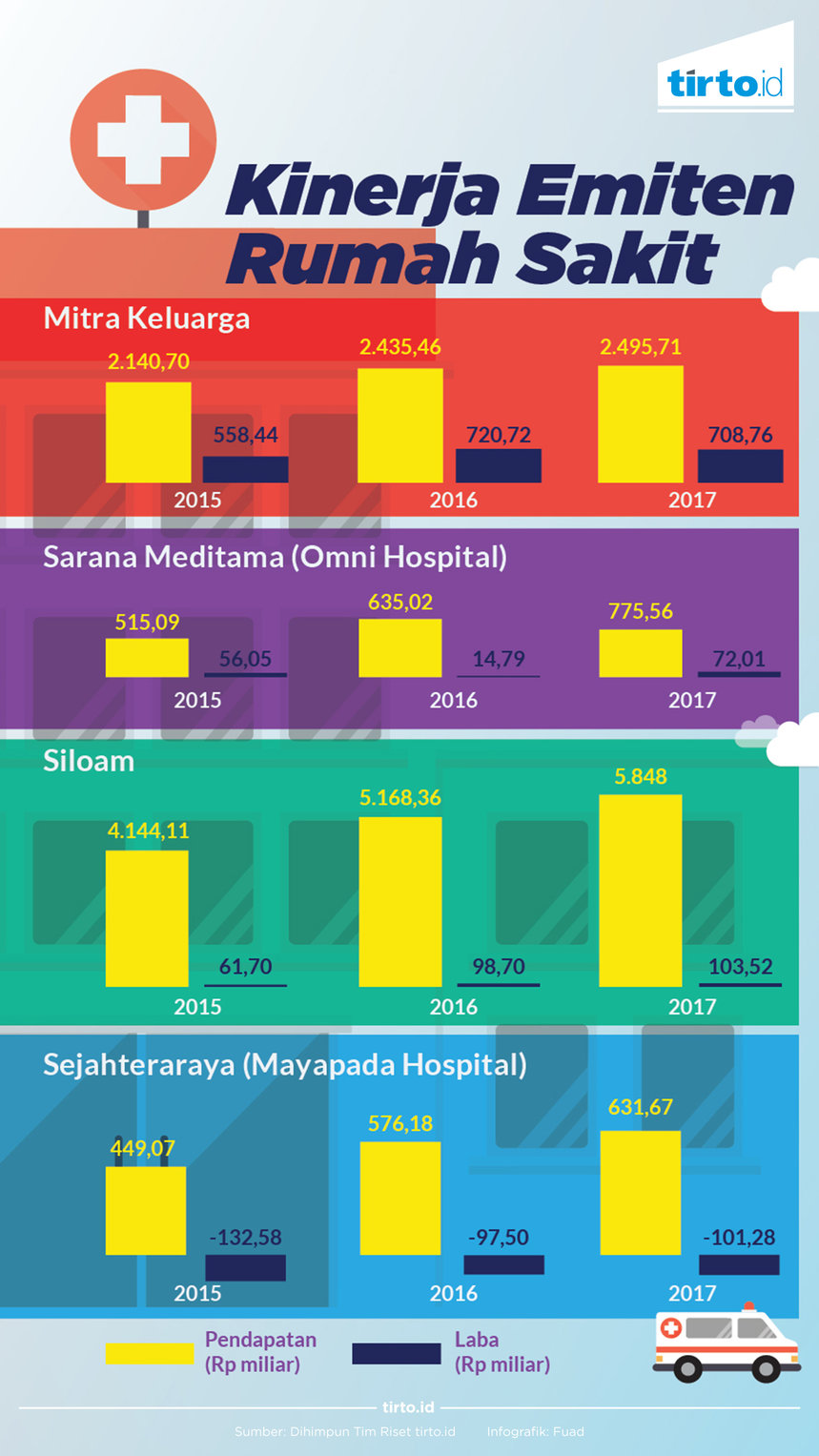Infografik Kinerja Emiten Rumah Sakit