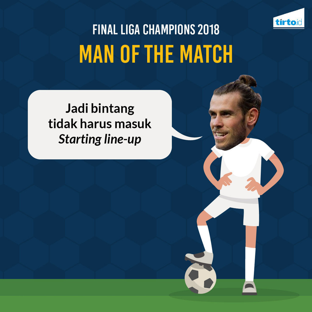Infografik Gareth Bale Man of the Match 
