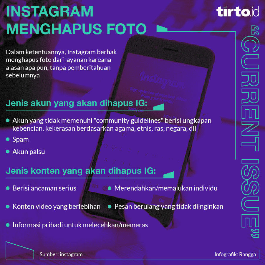 Infografik CI Instagram Menghapus Foto