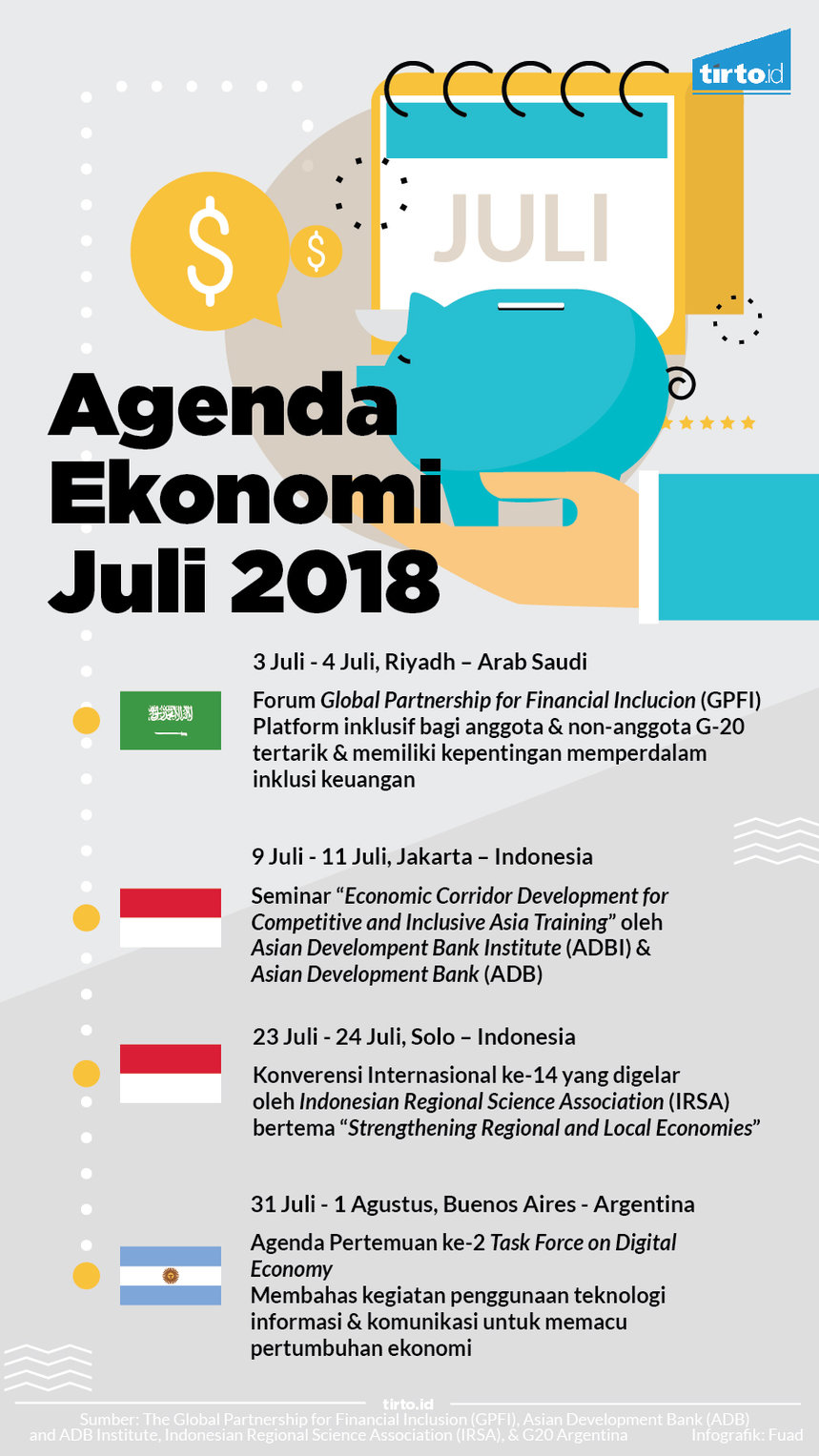 Infografik Agenda Ekonomi Juli 2018