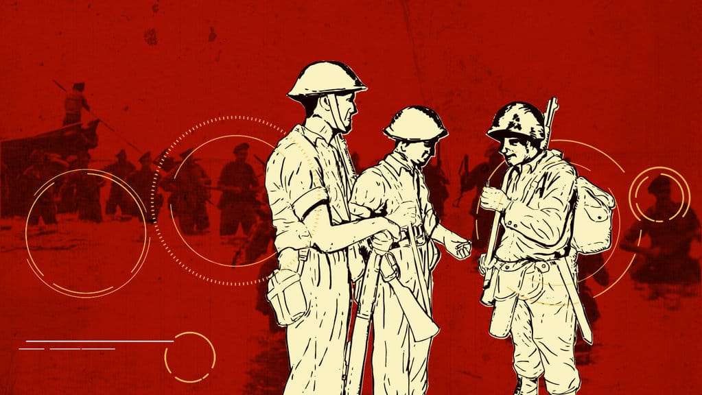 Ilustrasi Mozaik Agresi Belanda