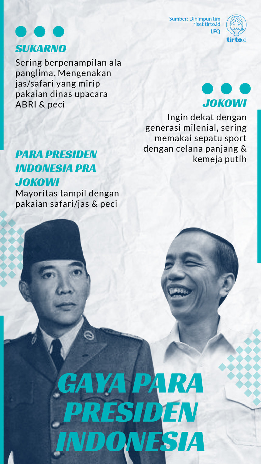 Infografik Gaya Para Presiden Indonesia