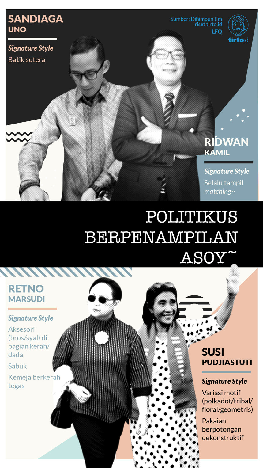 Infografik Politikus Berpenampilan Asoy