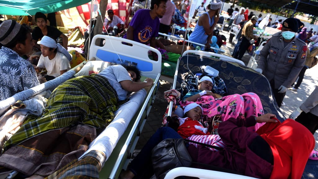 The biggest earthquake in Lombok