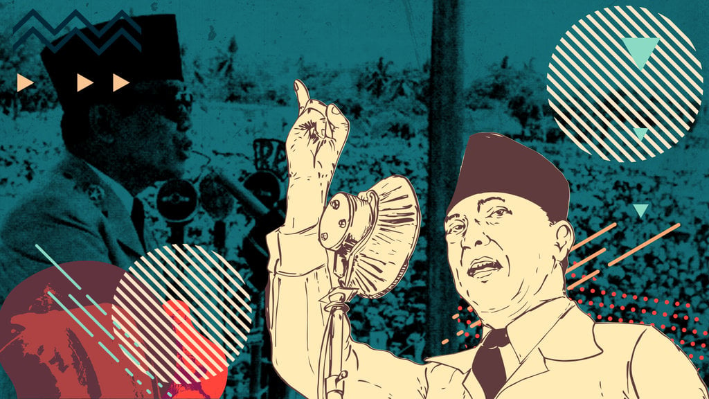 Gambar Ilustrasi Presiden Soekarno | gudang gambar viral hd