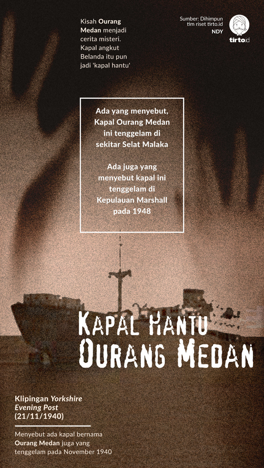 Infografik Kapal Hantu Ourang Medan