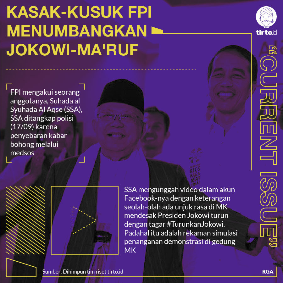 Infografik CI Kasak kusuk FPI Menumbangkan Jokowi maruf