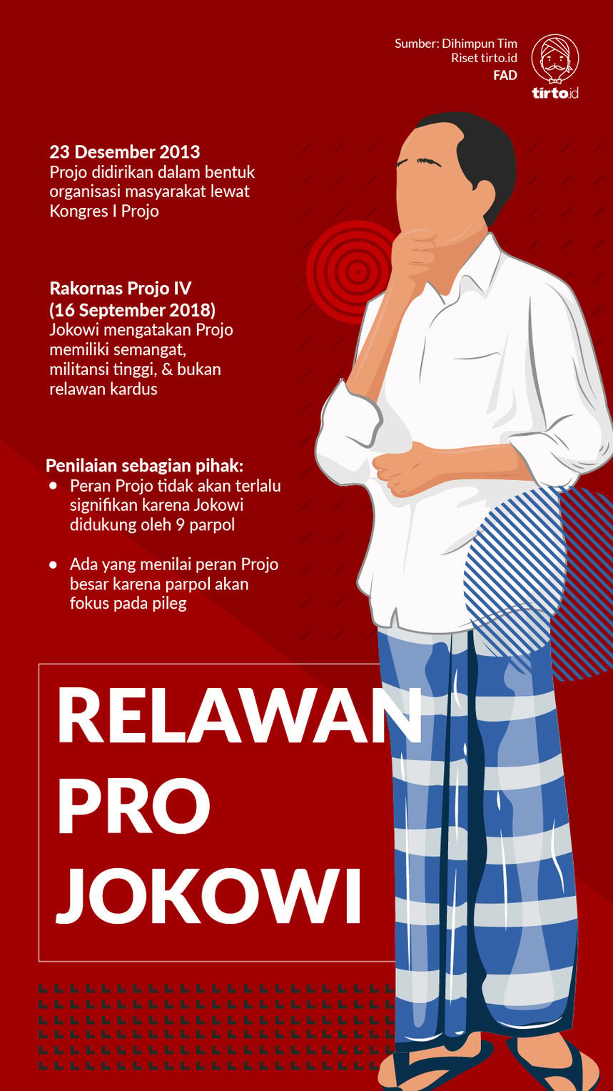 Infografik Relawan Pro Jokowi