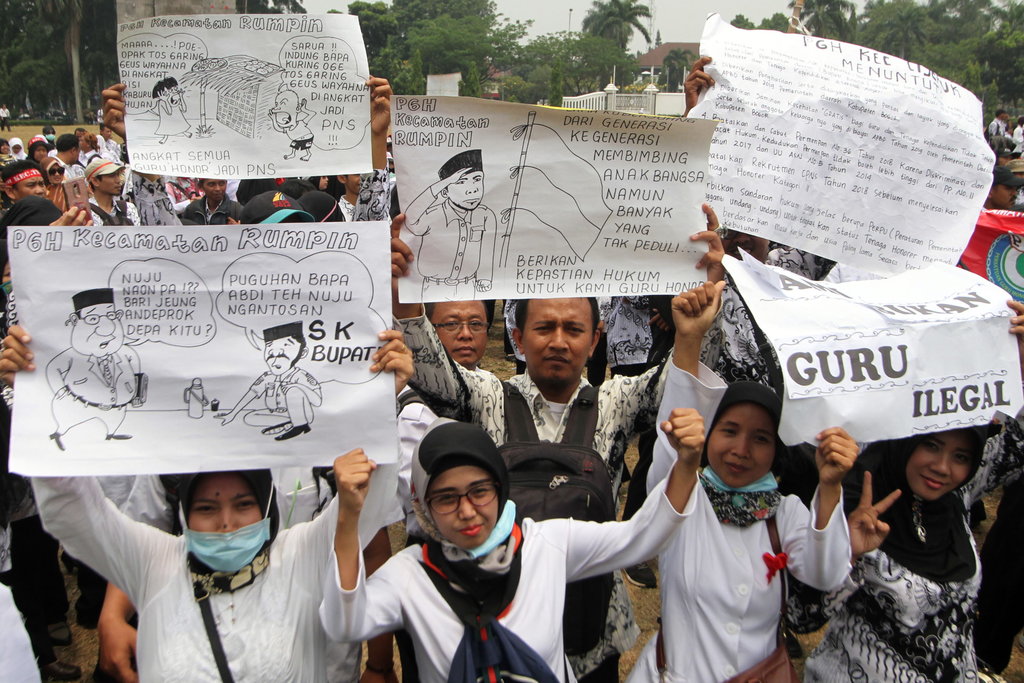 Guru Honorer Bandung 4 Bulan Tak Digaji, Hidup dari Pinjaman