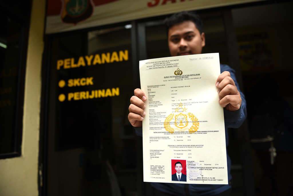 Pengajuan SKCK Jelang tes CPNS