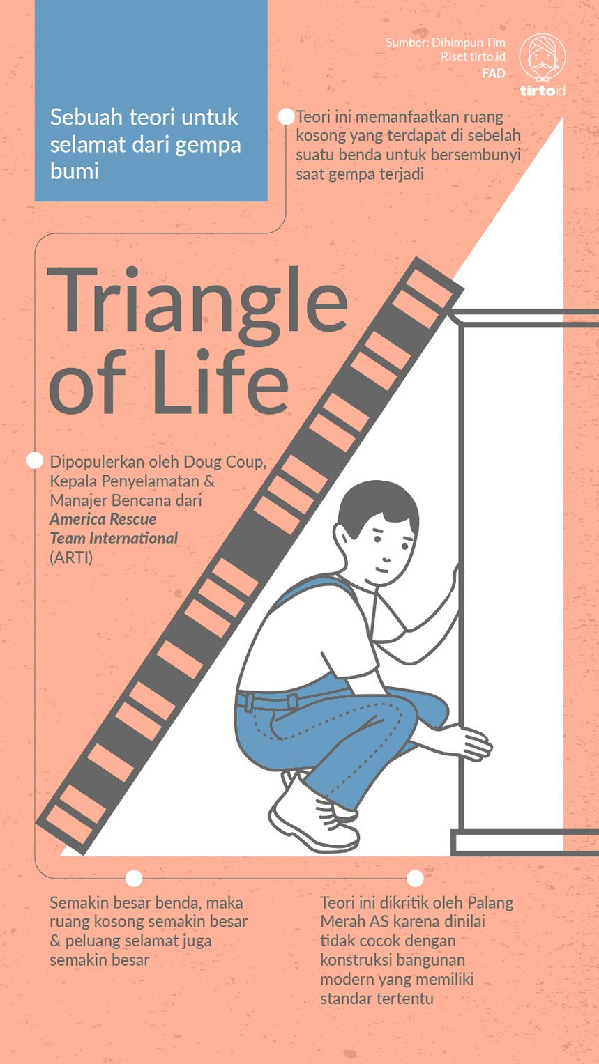 Infografik triangle of life 