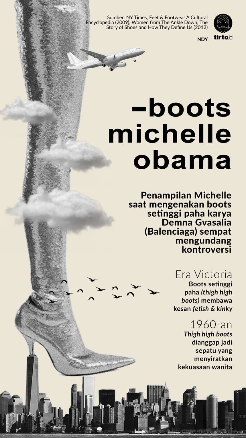 Infografik Boots Michelle Obama