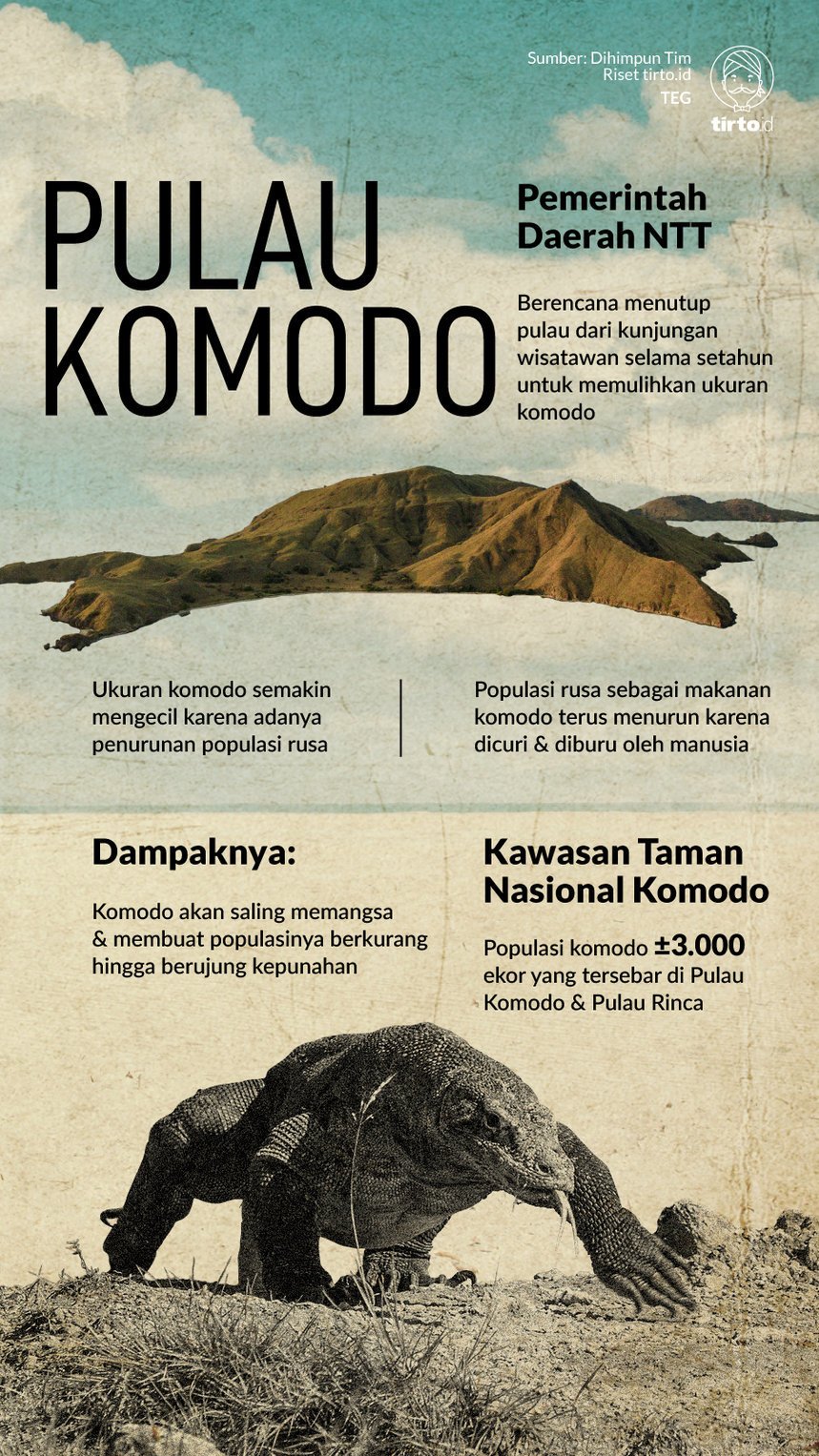 Infografik pulau KOmodo