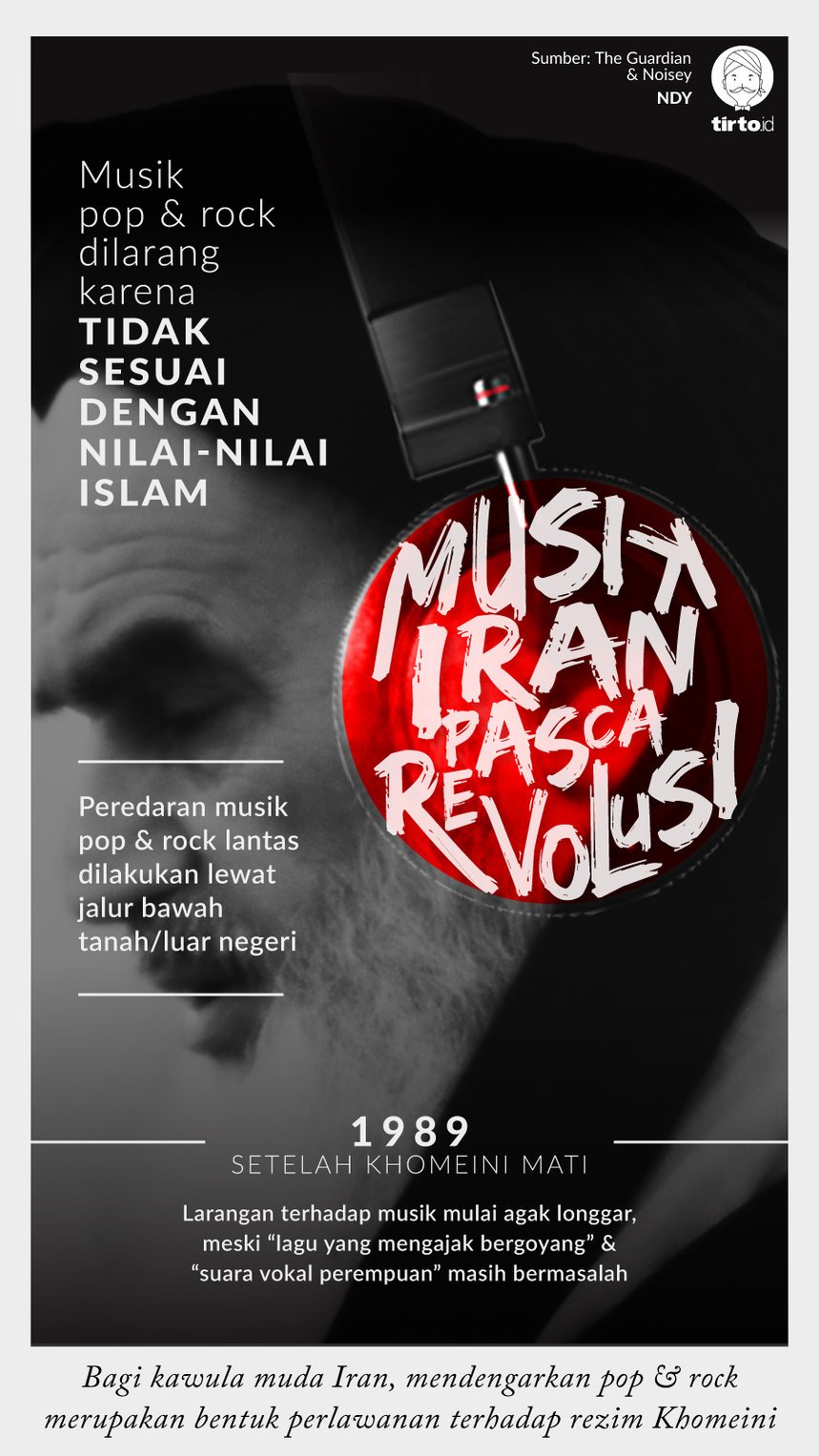 Infografik Musik Iran pasca revolusi