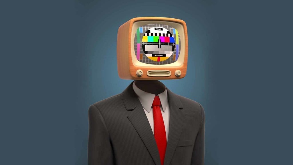 Ilustrasi robot pembaca berita. FOTO/Istockphoto Ilustrasi robot pembaca berita