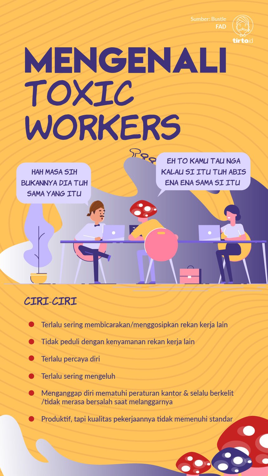 Infografik Mengenali Toxic Workers