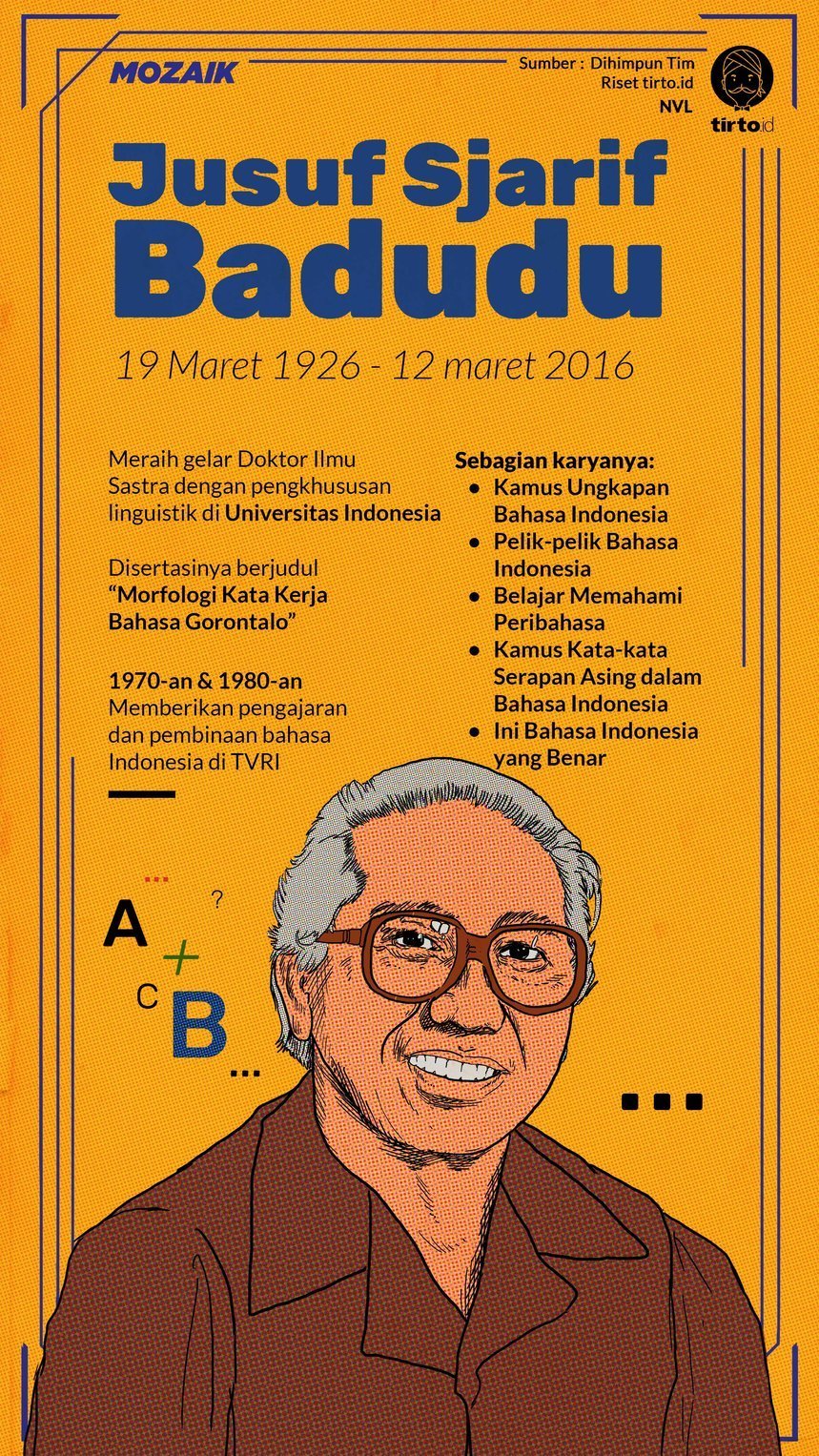J S Badudu Sejarah Hidup Sang Perawat Bahasa Indonesia