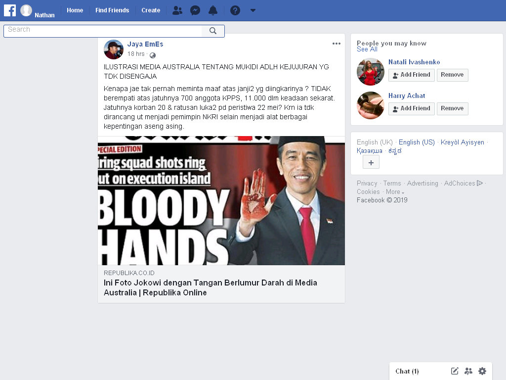 Fact Check Ilustrasi Tangan Jokowi Berlumuran Darah