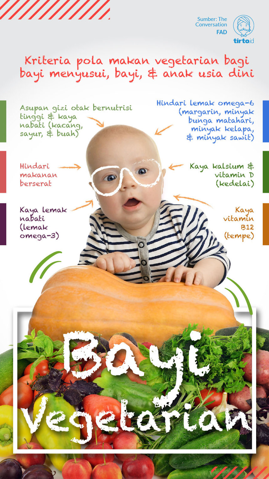 Infografik Vegan Baby