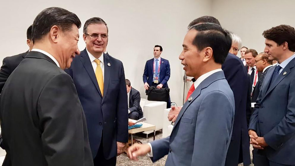 Jokowi dan Xi Jinping di KTT G20 Osaka Jepang