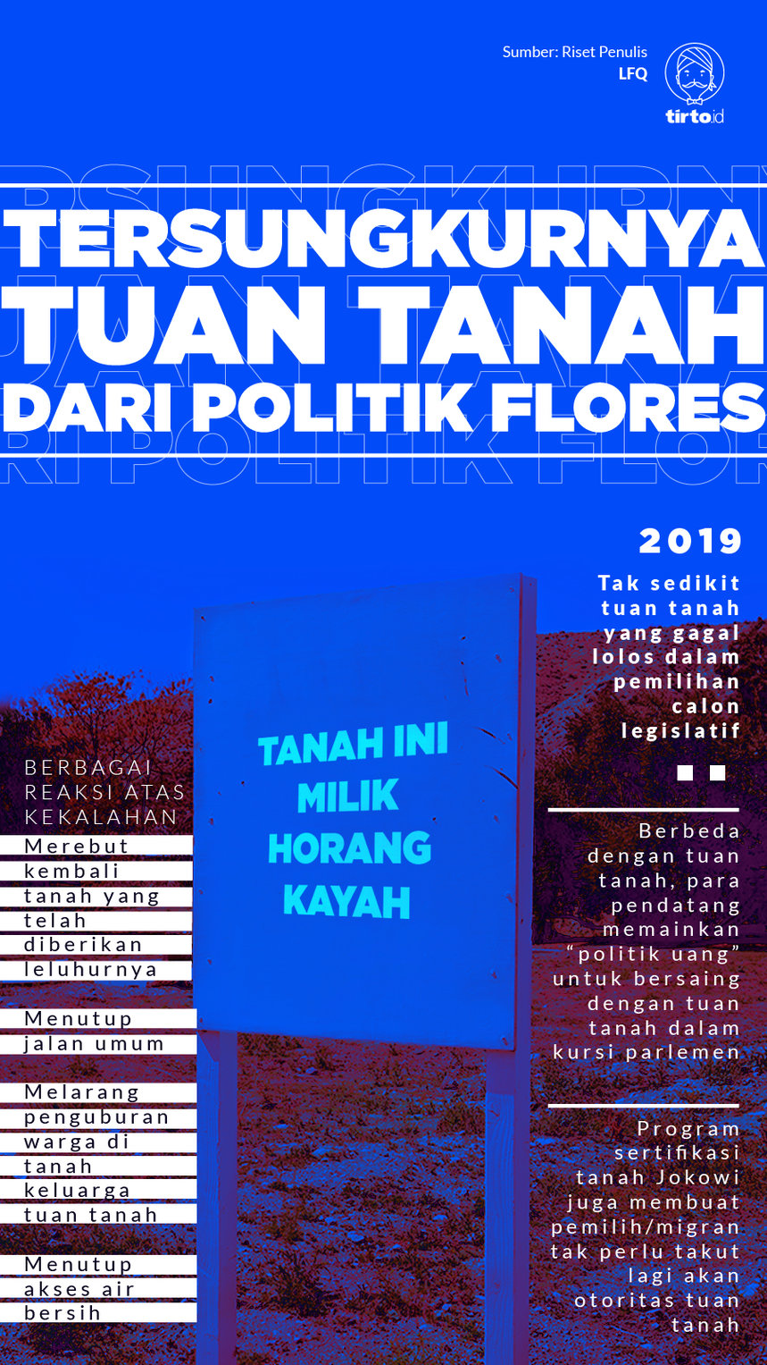 Infografik Tuan Tanah Politik Flores