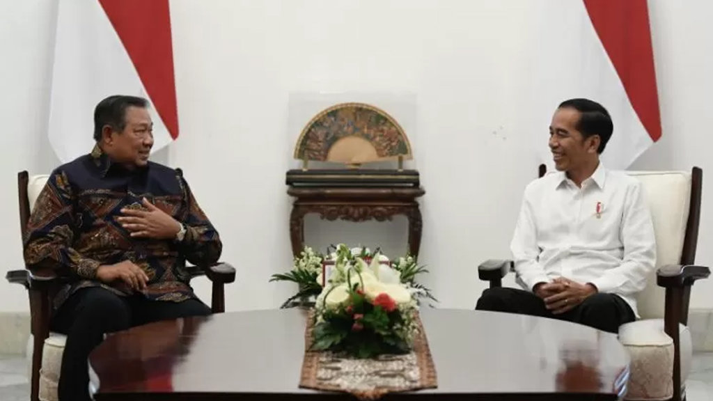 Jokowi dan SBY di Istana Merdeka