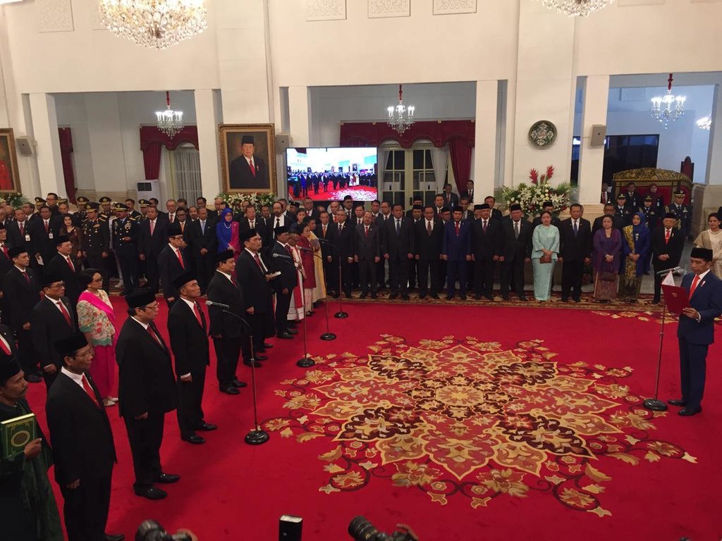 Pelantikan Menteri Indonesia Maju