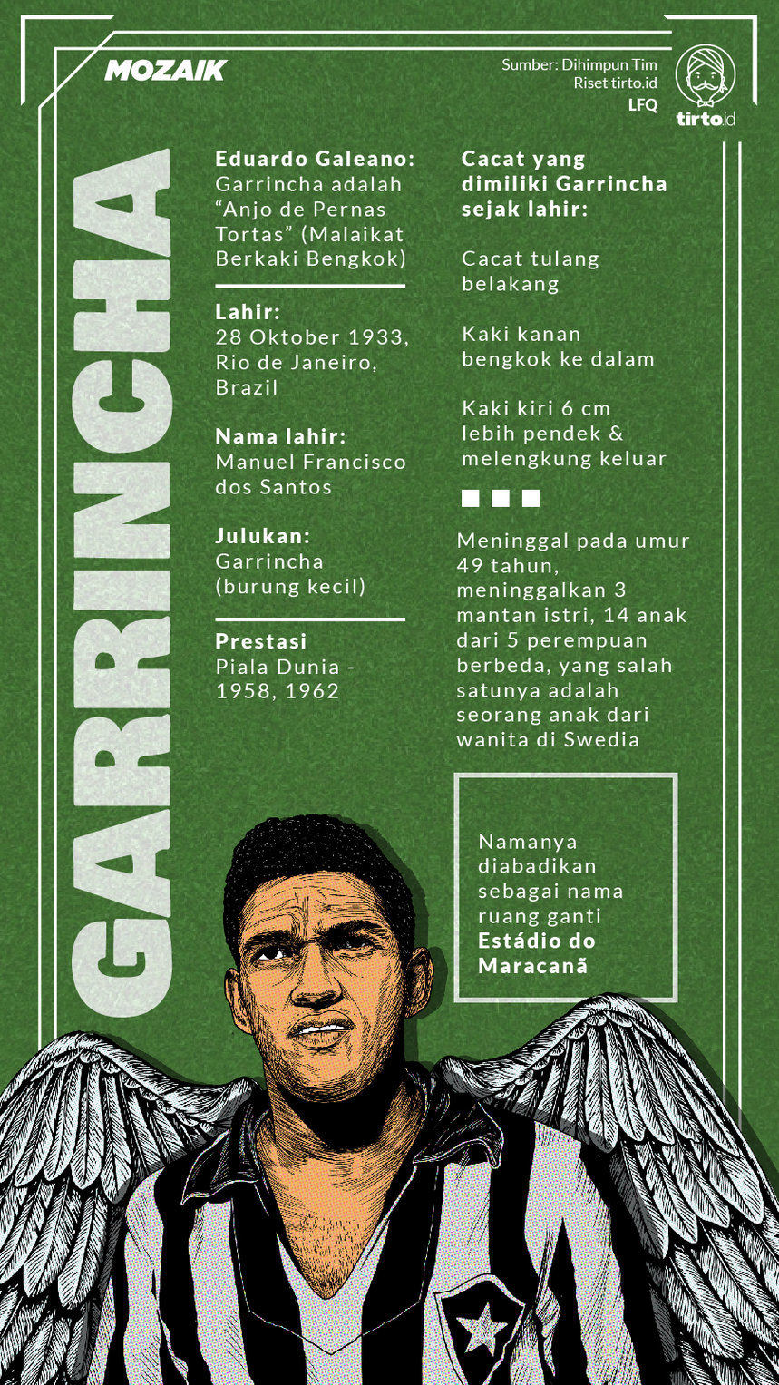 Infografik Mozaik Garrincha