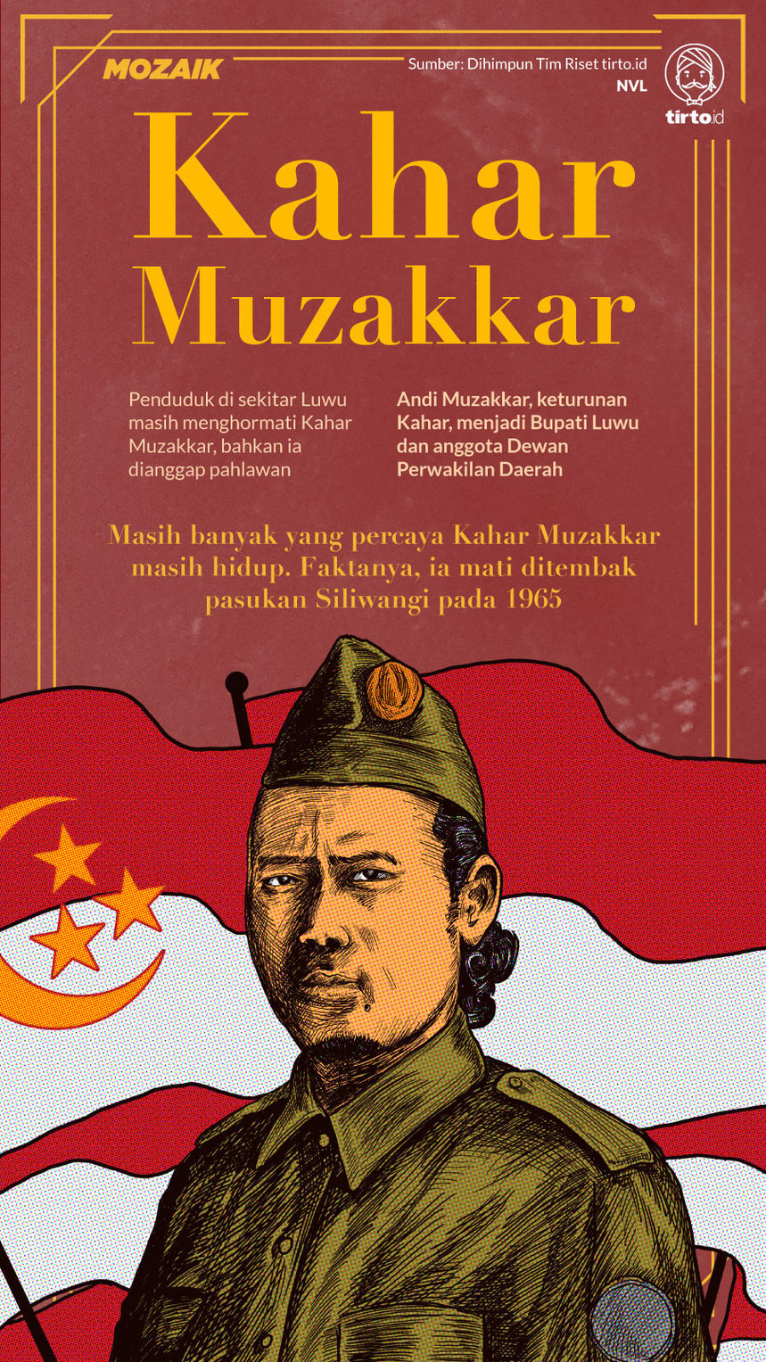 Infografik Mozaik Kahar Muzakkar