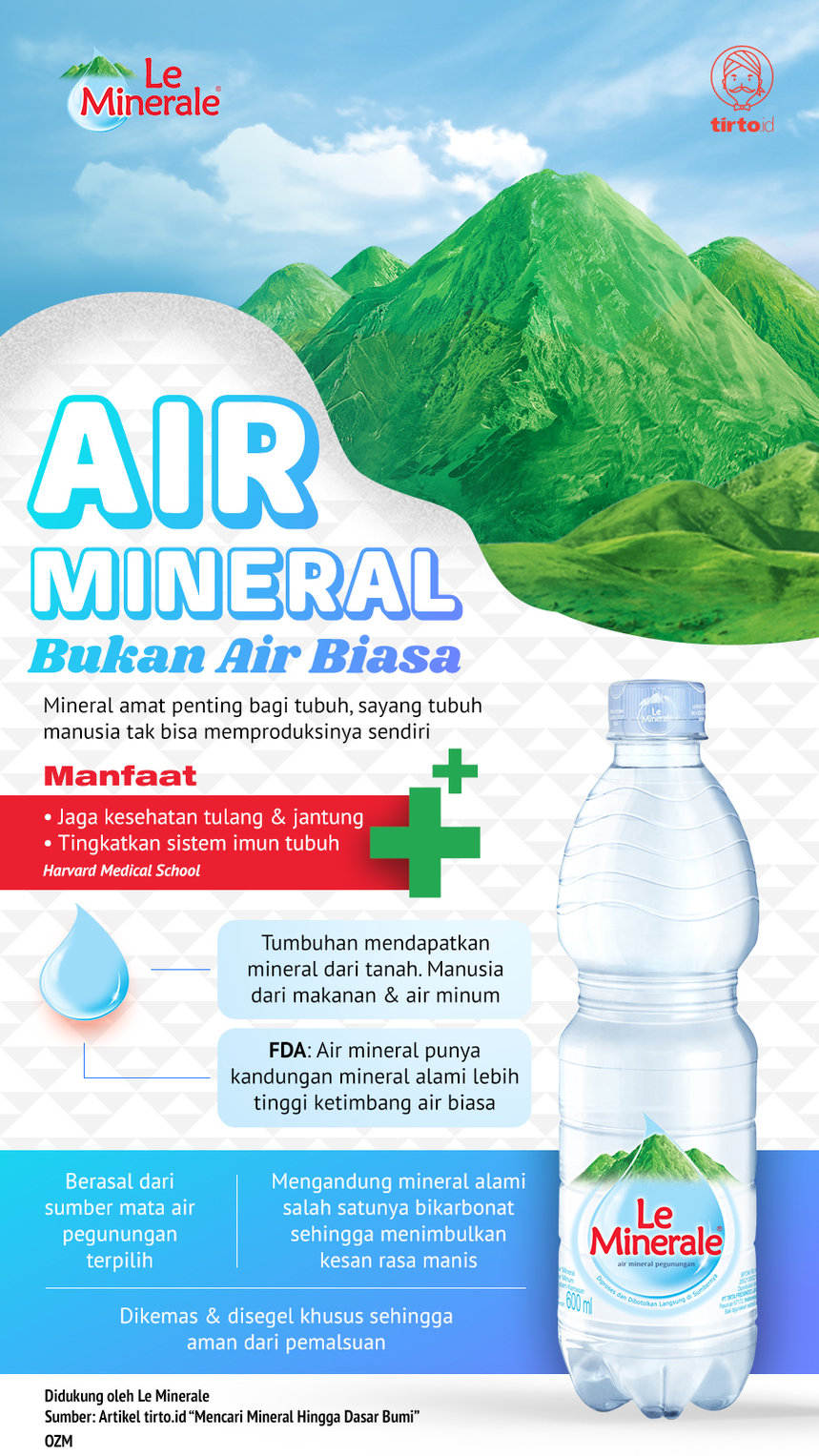 Infografik Advertorial Le Minerale Premium
