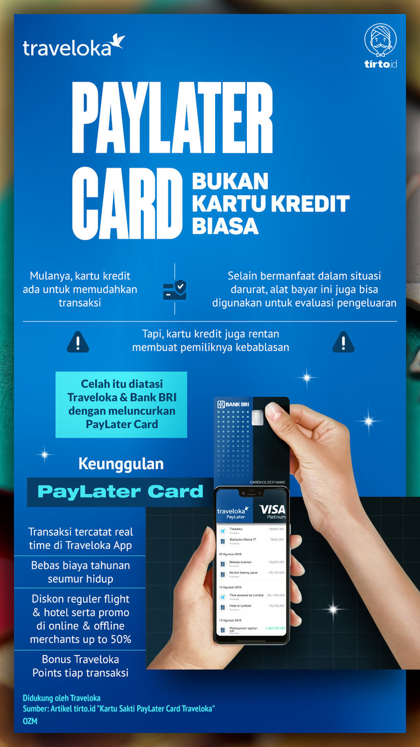 Infografik Advertorial Traveloka PayLater Card