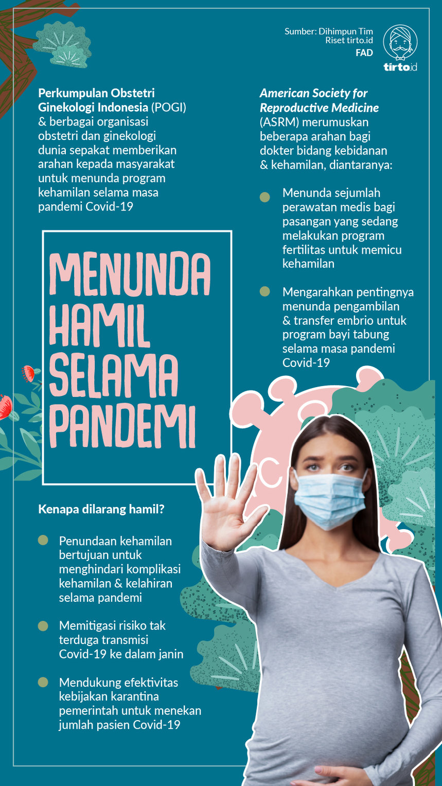 Infografik Menunda Hamil selama Pandemi
