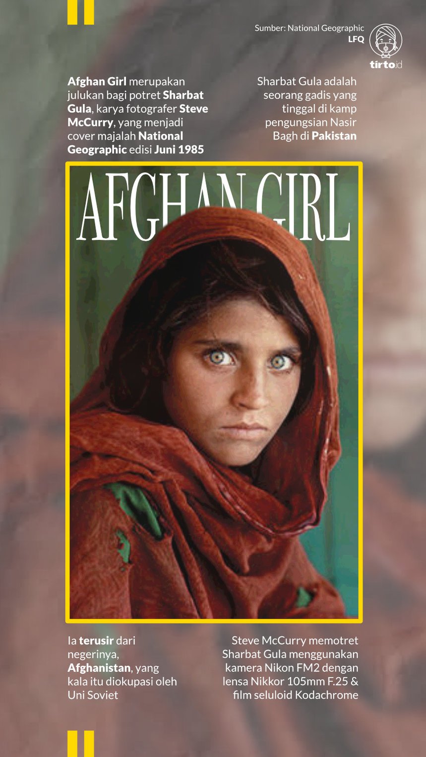 Infografik Afghan Girl