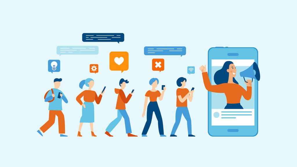 Ilustrasi Influencer