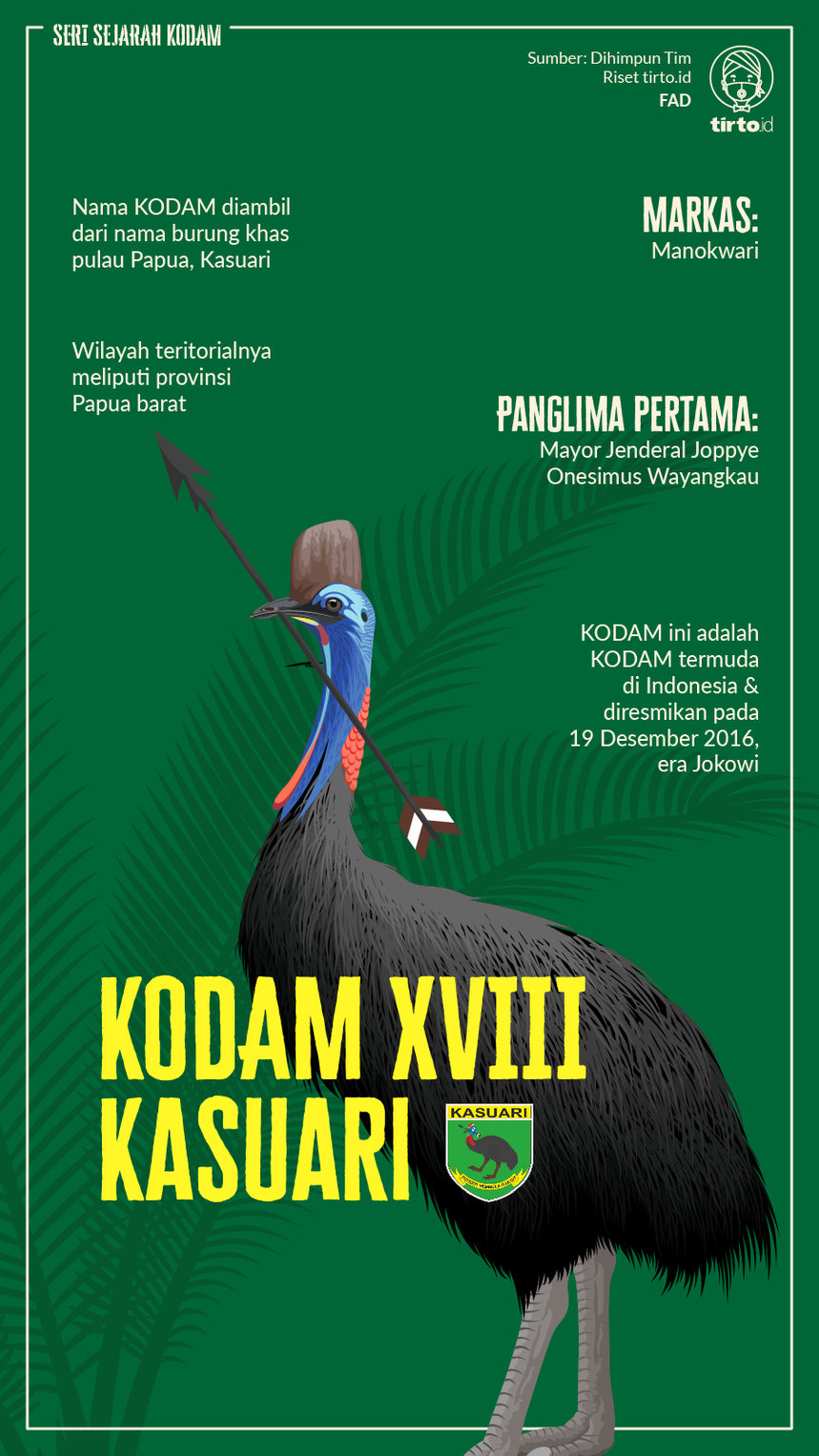 Infografik KODAM Kasuari