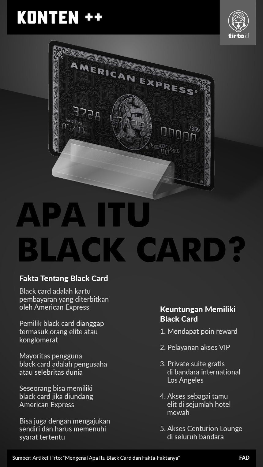 Infografik Black Card