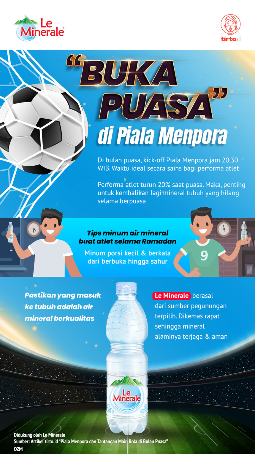 Infografik Advertorial Buka Puasa di Piala Menpora