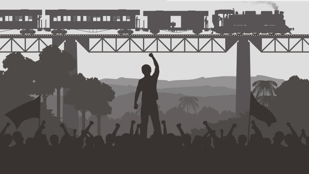 Ilustrasi Makar. tirto.id/Fuad Ilustrasi demonstrasi SBKA