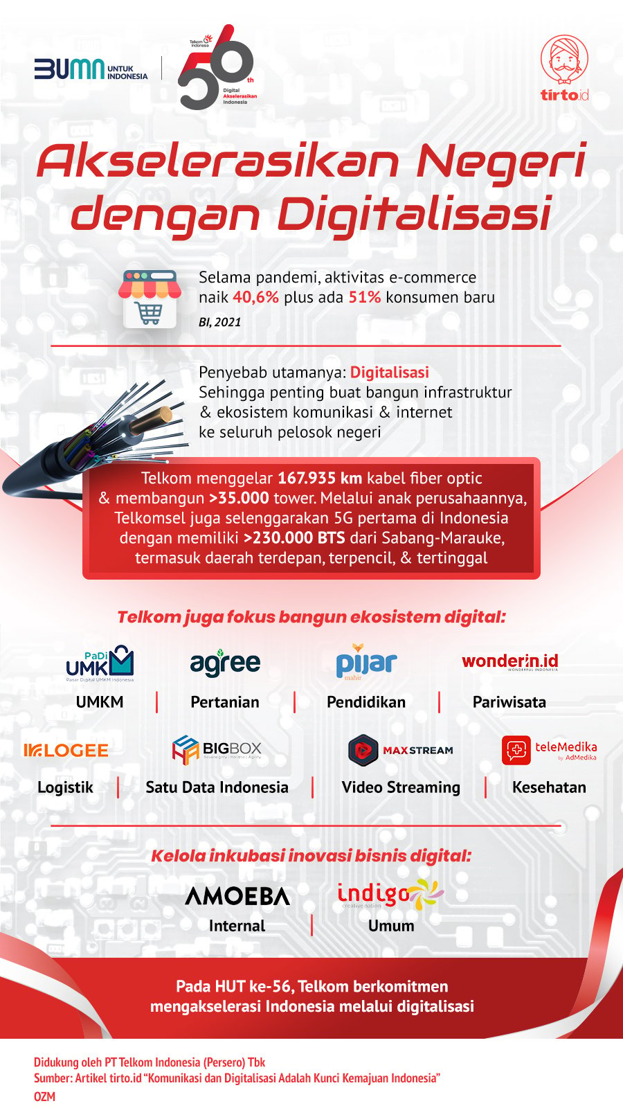 Infografik Advertorial Telkom