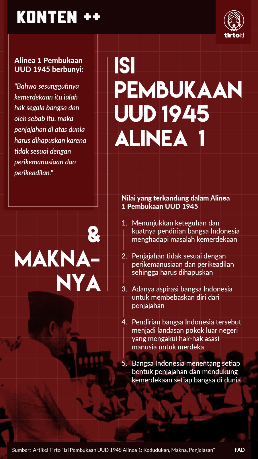 Pembukaan alinea indonesia republik dituangkan undang-undang negara tahun negara bentuk dalam indonesia dasar 1945 Tujuan Dan